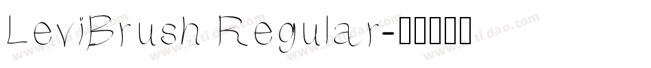 LeviBrush Regular字体转换